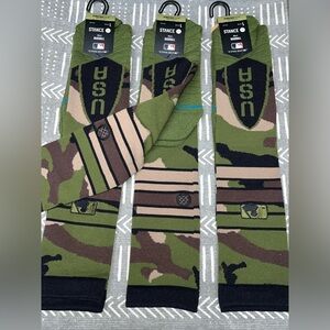 $23.99 Lot of 3 Stance MLB Armed Forces 2024 Camo Diamond Pro OTC Socks Large